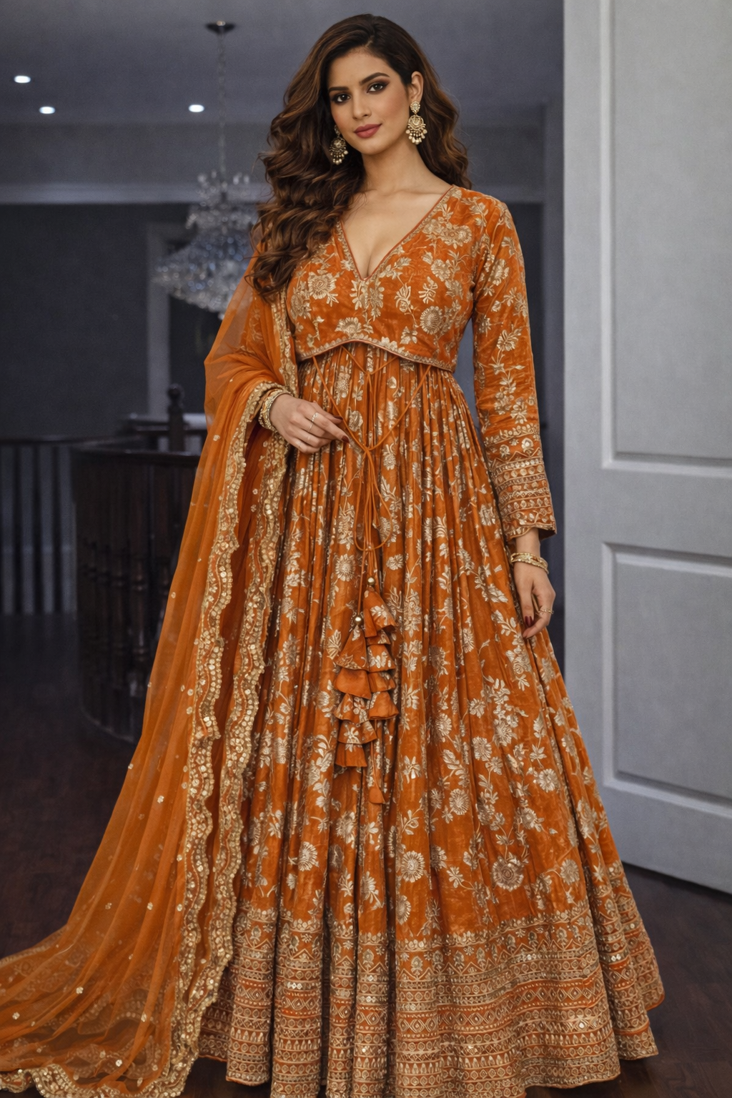 Kesariya Noor Lehenga Set