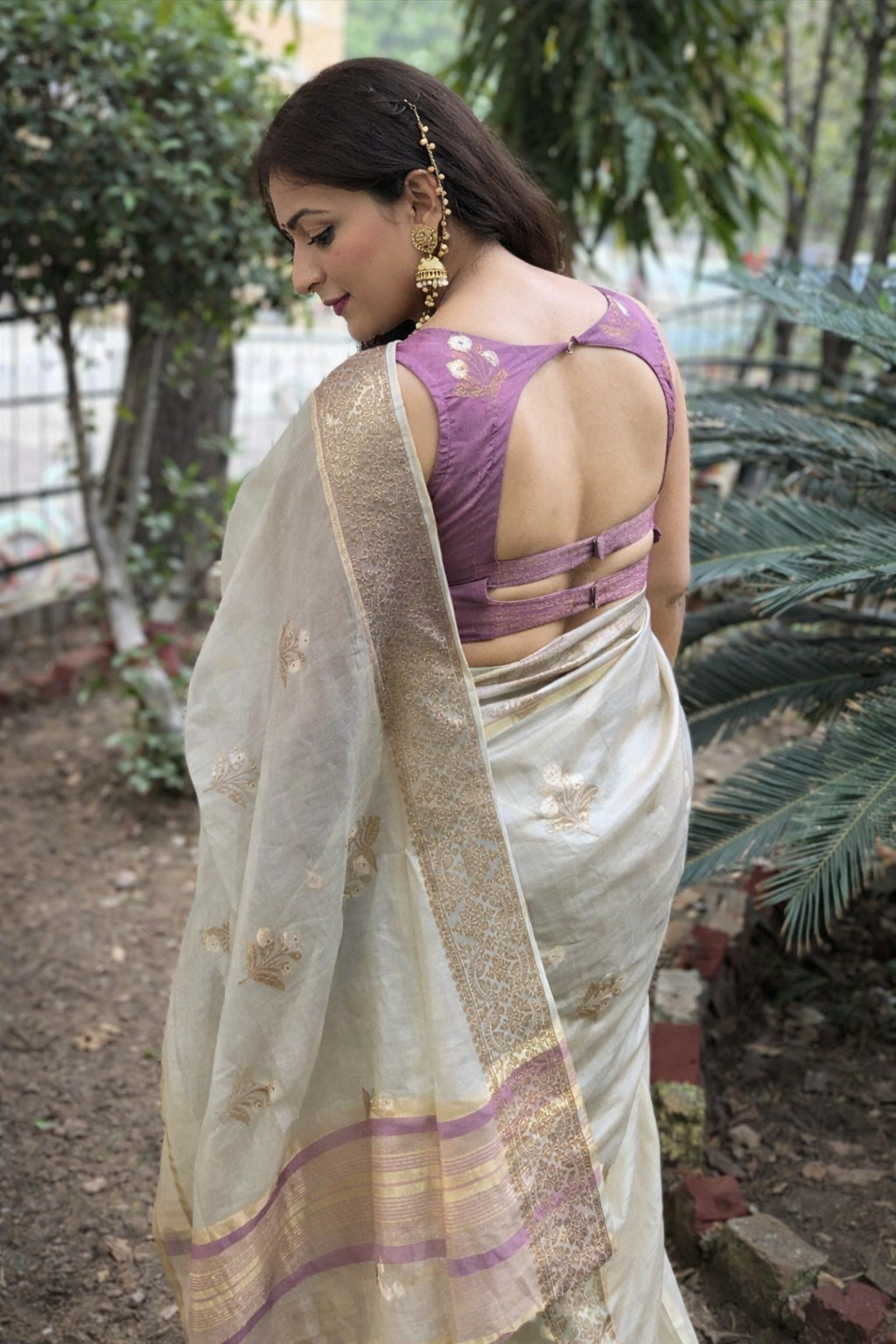 Padma Ivory Heritage Saree